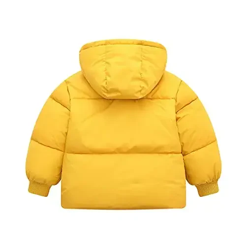 Srkrando Baby Girl Winter Fleece Coat Toddler Boy With Hood Puffer Jacket Down Outerwear - 2