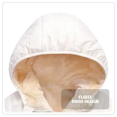 Srkrando Baby Boy Winter Fleece Coat Toddler Puffer Jacket Infant Girl Outerwear Clothes - Srkrando (1)