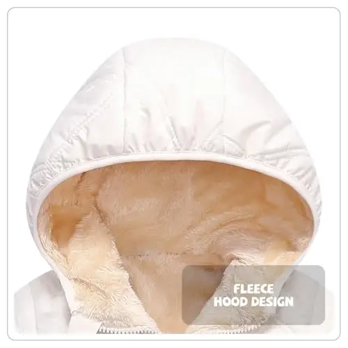 Srkrando Baby Boy Winter Fleece Coat Toddler Puffer Jacket Infant Girl Outerwear Clothes - 2