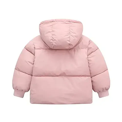 Srkrando Baby Girl Winter Fleece Coat Toddler Boy With Hood Puffer Jacket Down Outerwear - 2