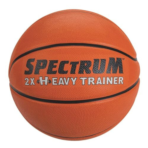 S&S Worldwide Spectrum 2X Og'ir Mashg'ulot Rasmiy Hajmli Rezina Basketbol To'pi. Qo'l va Bilak Kuchini Oshirish uchun Standart Basketbol To'pining Og'irligining 2 Baravariga Teng. Chuqur Tikmalarga Ega Yopiq va Ochiq Maydon To'pi. - 2