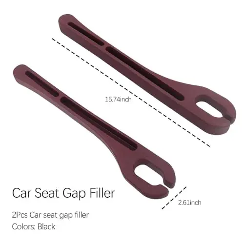 SSNNUU 2PCS Car Seat Gap Filler Organizer with Phone Holder,[Upgrade Version] Car Seat Gap Organizer for Prevent Falling,Essential Car Accessories Car Side Seat Gap Filler (Red) - 2