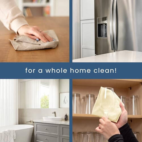 S&T INC. 50 ta Mikroto'qimali Tozalash Matosi, Uy uchun Sochiqlar, Mashinalar uchun Qayta ishlatiladigan Mikrofiber Sochiqlar, Tozalash Latta, Neytral Marjon, 11,5 dyuym x 11,5 dyuym, 50 dona. - 5