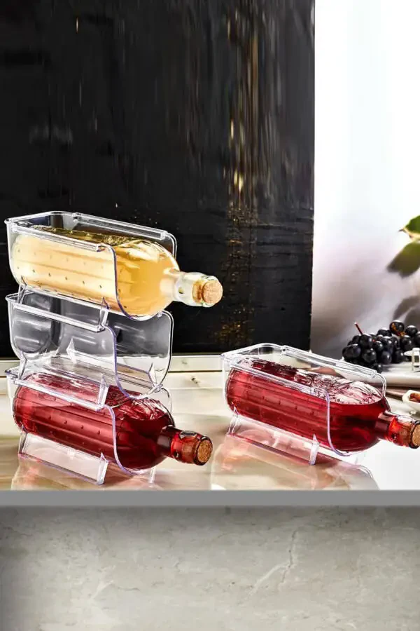 Stackable Clear Bottle Organizer 2 Pack Transparent - BDD-39 - 3