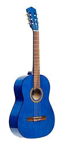 Stagg 6 String Classical Guitar, Right, Blue, 3/4 Size (SCL50 3/4-BLUE) - 1