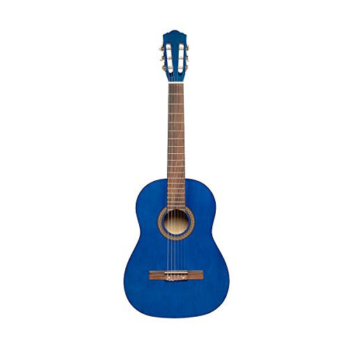 Stagg 6 String Classical Guitar, Right, Blue, 3/4 Size (SCL50 3/4-BLUE) - 2