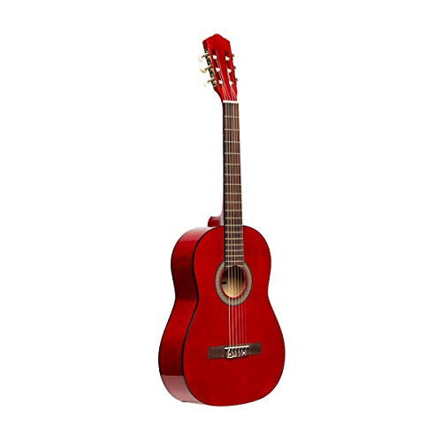 Stagg 6 String Classical Guitar, Right, Red, 3/4 Size (SCL50 3/4-RED) - 2