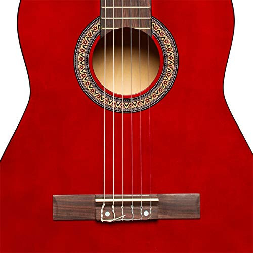 Stagg 6 String Classical Guitar, Right, Red, 3/4 Size (SCL50 3/4-RED) - 4