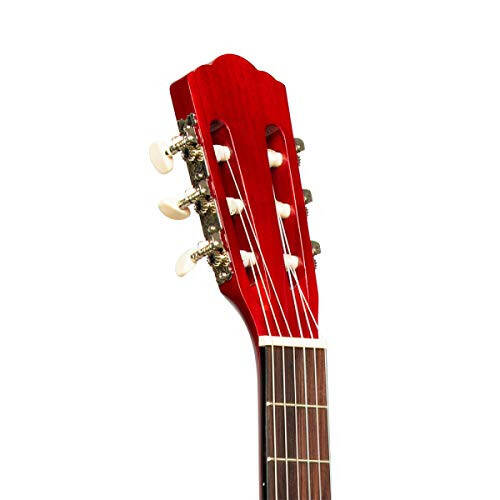 Stagg 6 String Classical Guitar, Right, Red, 3/4 Size (SCL50 3/4-RED) - 5