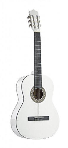 Stagg C505 WH 1/4 Classical Guitar, White - 1