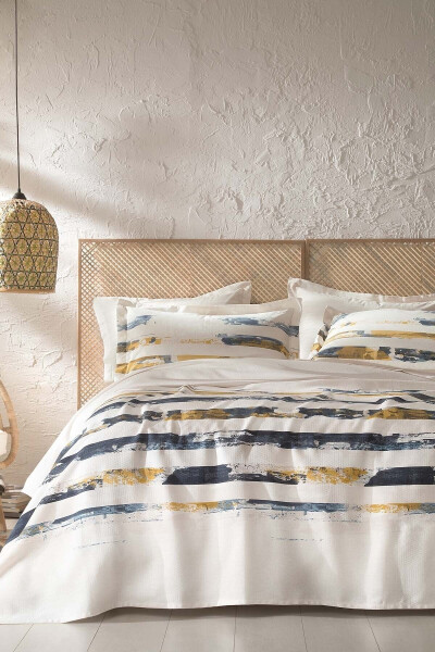Stain Double Bed Duvet Set - Beige - YATAŞ