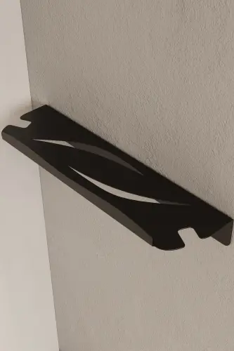 Stainless Steel Bathroom Shelf - Adhesive Shower Caddy Shampoo Shelf Matte Black Hanging Rack - 4