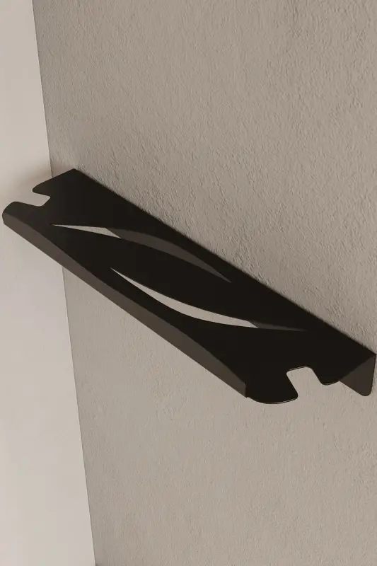 Stainless Steel Bathroom Shelf - Adhesive Shower Caddy Shampoo Shelf Matte Black Hanging Rack - 4