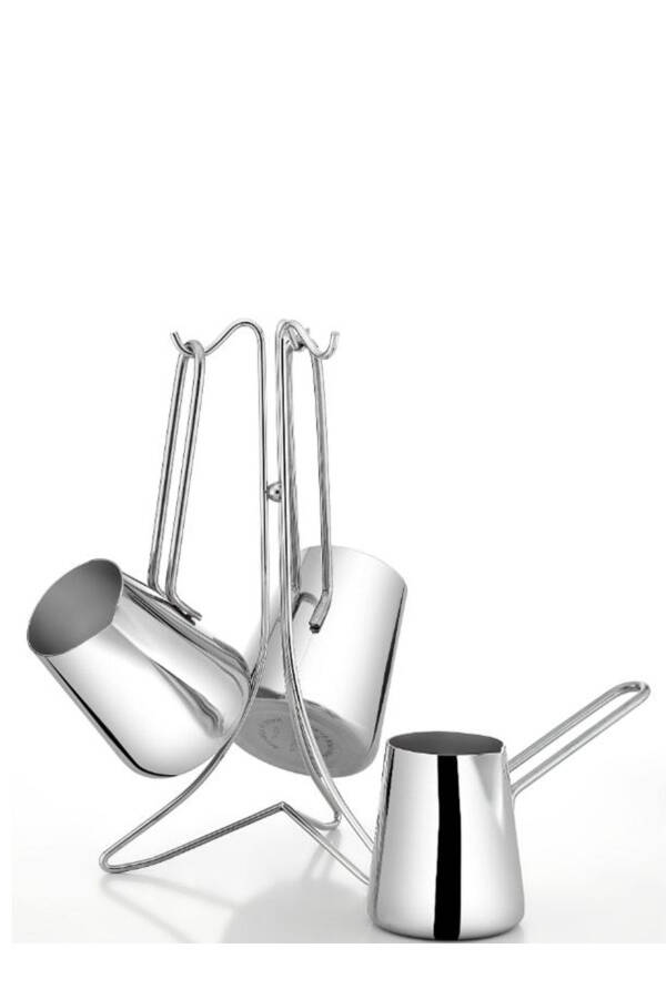 Stainless Steel Coffee Pot Set with Stand - 5