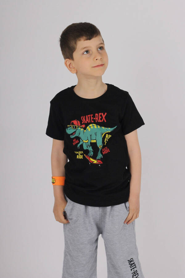 Stake-rex Printed Pocket Cotton Summer Boys Set - 5