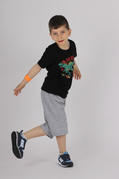 Stake-rex Printed Pocket Cotton Summer Boys Set - 6