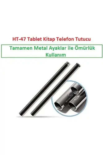 Stand Akıllı Tablet Telefon Tutucu 360 Derece Yükseklik Ayarlı Katlanabilir, Esnek Güçlendirilmiş-TB1 - 5