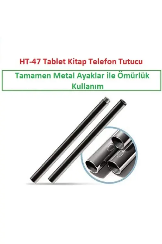 Stand Akıllı Tablet Telefon Tutucu 360 Derece Yükseklik Ayarlı Katlanabilir, Esnek Güçlendirilmiş-TB1 - 5