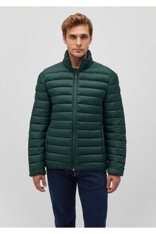 Stand collar, green puffer jacket (0110016-85173) - 3