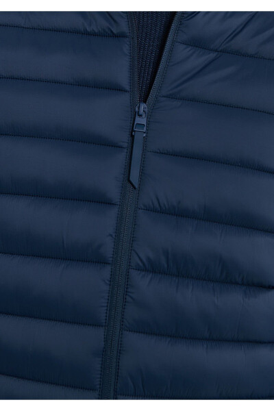 Stand collar, navy blue puffer jacket (0110016-80790) - 7