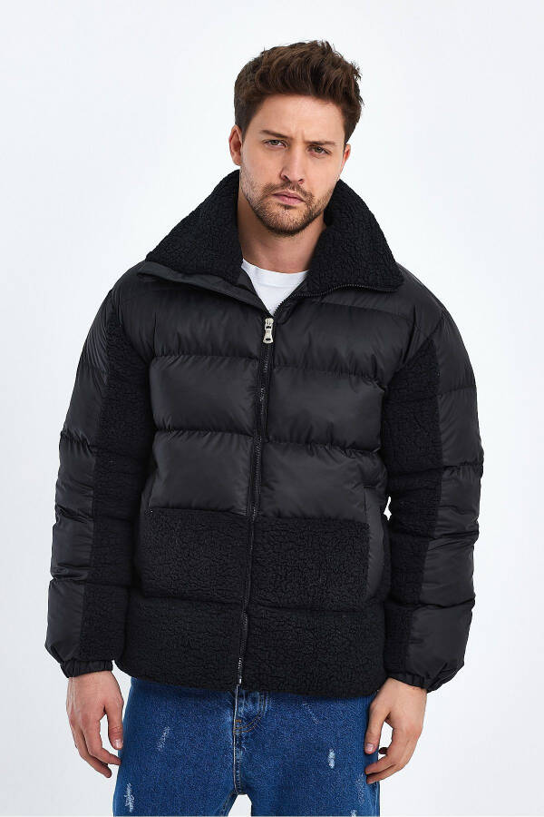 Stand Collar Puffer Jacket AF-K50638PRM - 3