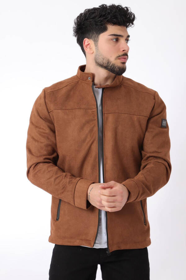 Stand Collar Suede Seasonal Jacket Pldp 2981_60294 - 7