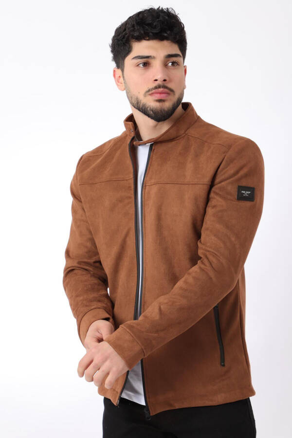 Stand Collar Suede Seasonal Jacket Pldp 2981_60294 - 8