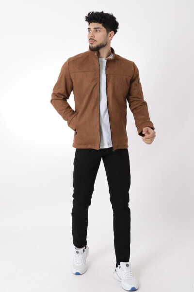 Stand Collar Suede Seasonal Jacket Pldp 2981_60294 - 9