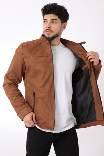 Stand Collar Suede Seasonal Jacket Pldp 2981_60294 - 10