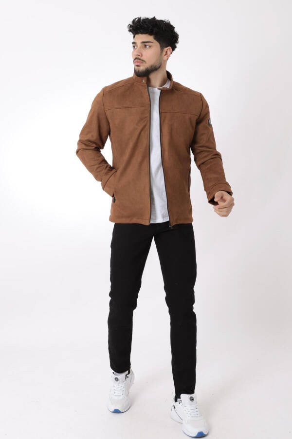 Stand Collar Suede Seasonal Jacket Pldp 2981_60294 - 3