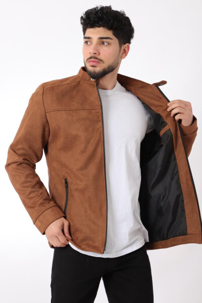 Stand Collar Suede Seasonal Jacket Pldp 2981_60294 - 4