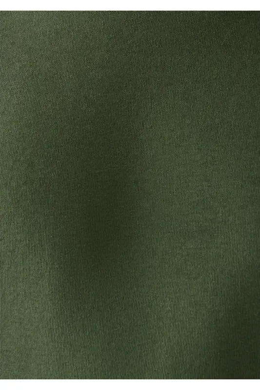 Stand-up Collar Green Sweatshirt 0610965-71585-Green - 6