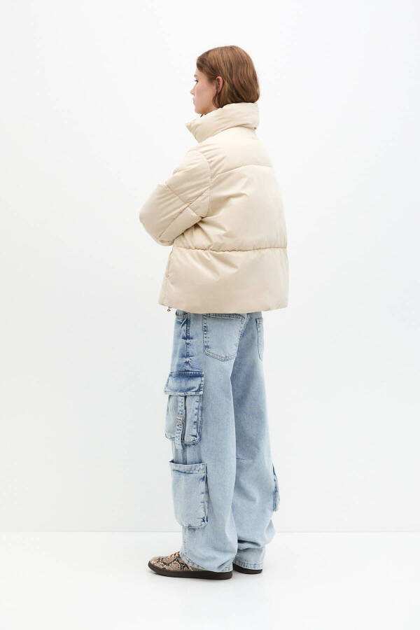 Stand-up collar puffer jacket - 5