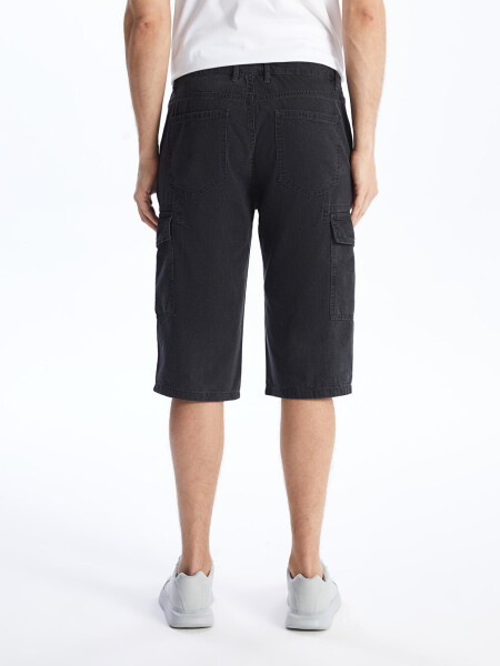 Standard Fit Men's Jean Bermuda Shorts - 11