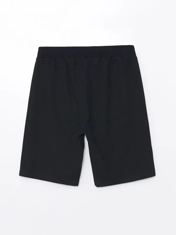 Standard Fit Men's Shorts-Navy Blue - 7