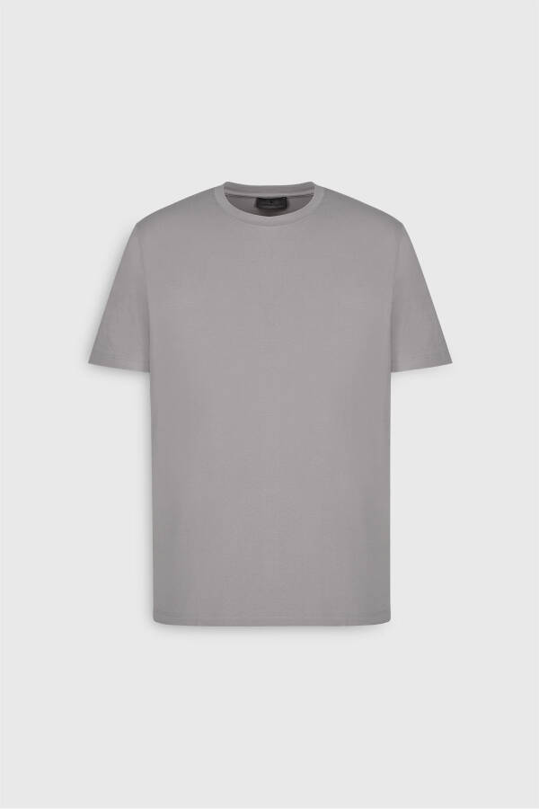 Standard Fit Regular Cut Crew Neck Cotton T-Shirt - 6