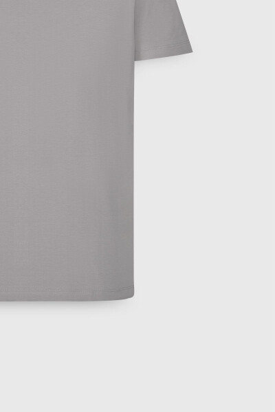 Standard Fit Regular Cut Crew Neck Cotton T-Shirt - 8