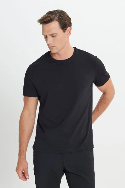 Standard Fit Regular Cut Crew Neck Cotton T-Shirt - ALTINYILDIZ CLASSICS