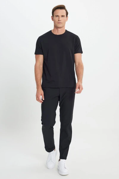 Standard Fit Regular Cut Crew Neck Cotton T-Shirt - ALTINYILDIZ CLASSICS (1)