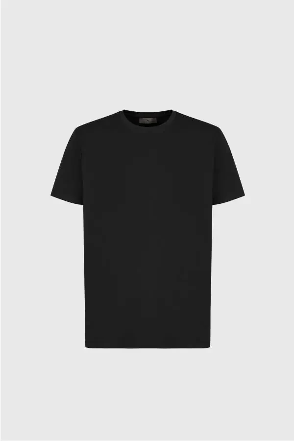 Standard Fit Regular Cut Crew Neck Cotton T-Shirt - 6
