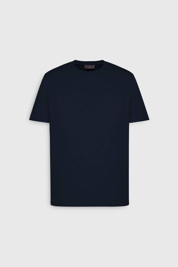 Standard Fit Regular Cut Crew Neck Cotton T-Shirt - 6