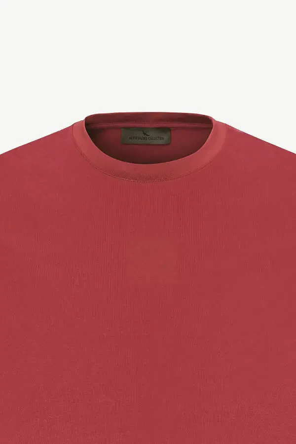 Standard Fit Regular Fit Crew Neck Cotton T-Shirt - 7