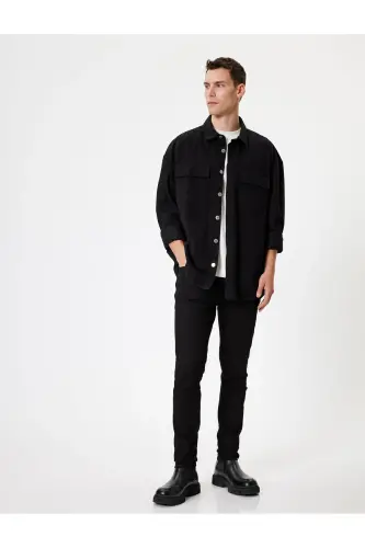 Standart Bel Skinny Fit Jinsi Shim - Michael Jea - 1