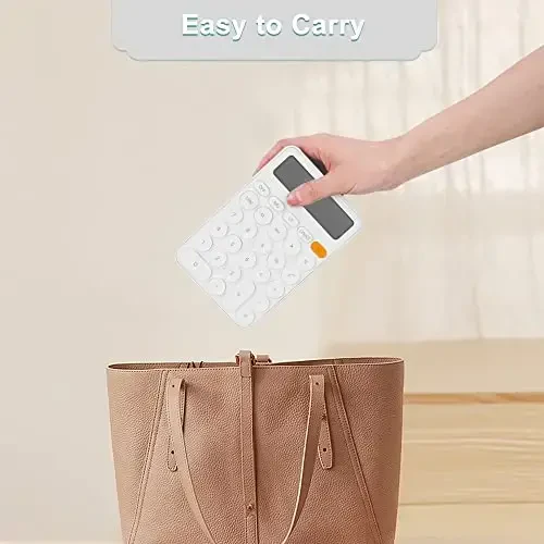 Standart Kalkulyator 12 raqamli, 6,2 * 4,2 dyuymli ish stoli Katta displey va tugmalar, Ofis, maktab, uy va biznes uchun katta LCD displeyli kalkulyator, avtomatik uyqu, 15 ° eğimli ekran - 4