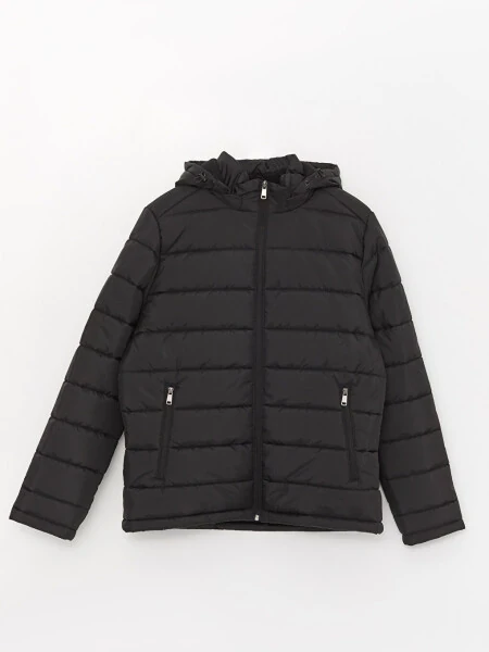 Standart Kesim Kaputli Erkaklar Uchun Puffer Ko'ylagi - 7