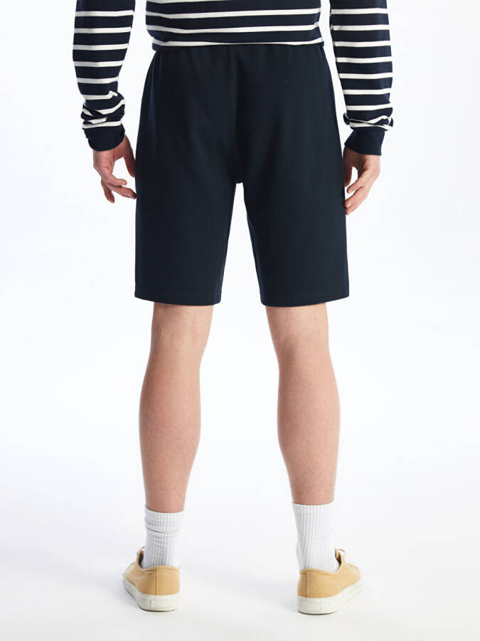 Стандартные мужские шорты стандартного кроя - темно-синие - 5