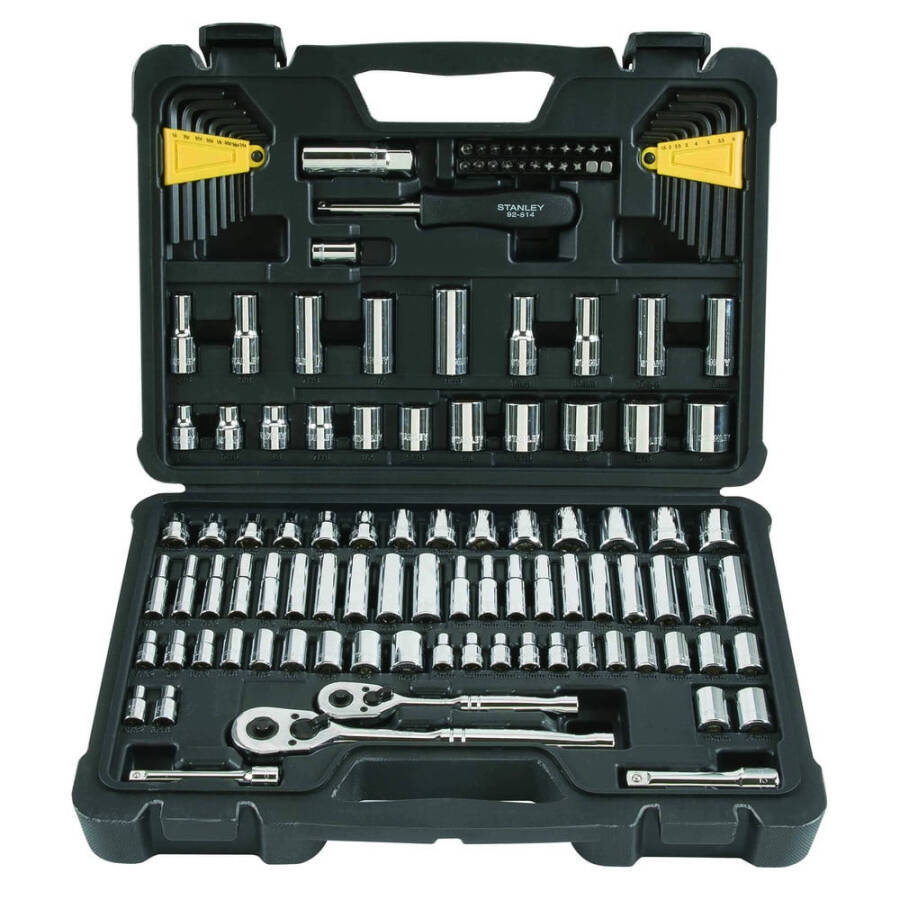 Stanley 123 Pc 1/4 & 3/8 Drive Mechanics Tool Set - 2