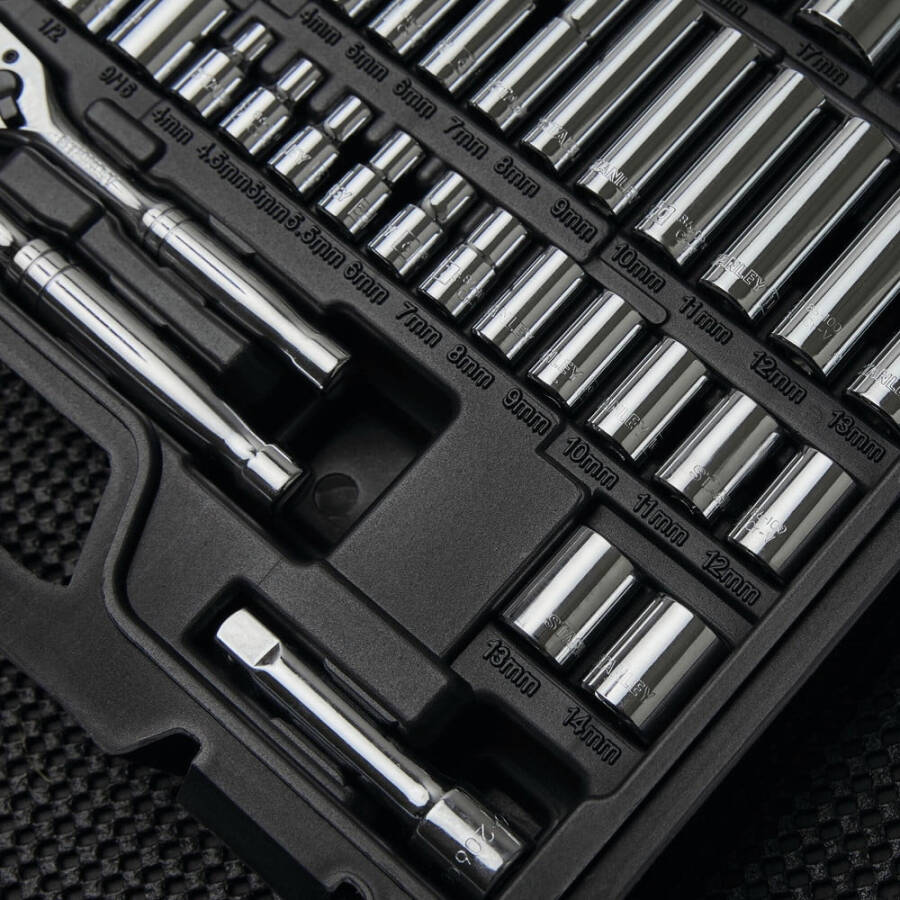 Stanley 123 Pc 1/4 & 3/8 Drive Mechanics Tool Set - 5