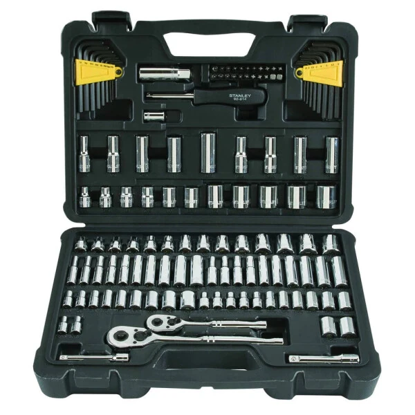 Stanley 123 Pc 1/4 & 3/8 Drive Mechanics Tool Set - STANLEY (1)