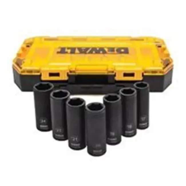 Stanley 7522451, Deep Impact Socket Wrench & Set, 7 Pieces - STANLEY